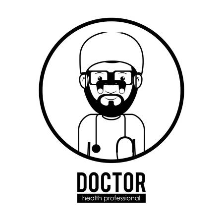 Doctor digital design, vector illustrationのイラスト素材