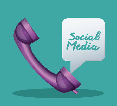 Social Media digital design, vector illustration のイラスト素材