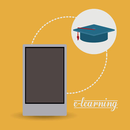 e-learning digital design, vector illustration のイラスト素材