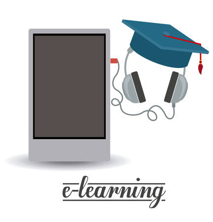 e-learning digital design, vector illustration eps 10のイラスト素材