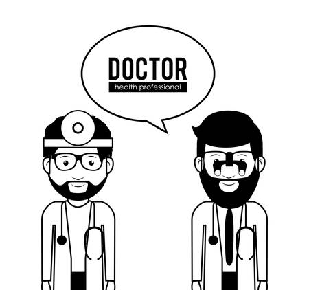 Doctor digital design, vector illustration のイラスト素材