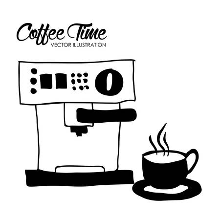 Coffee digital design, vector illustration eps 10のイラスト素材