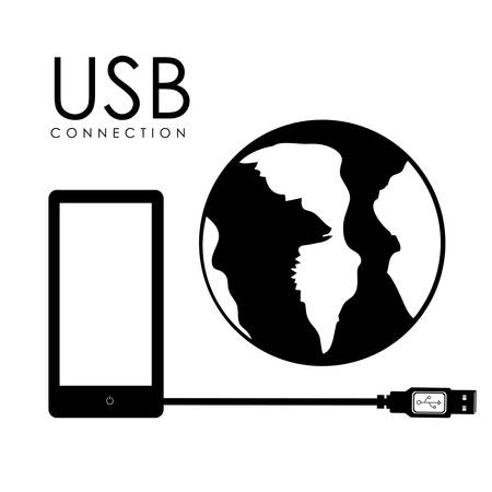 USB digital design, vector illustration eps 10のイラスト素材