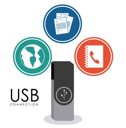 USB digital design, vector illustration eps 10のイラスト素材
