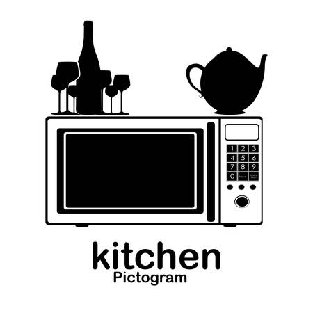 Kitchen digital design, vector illustration eps 10のイラスト素材