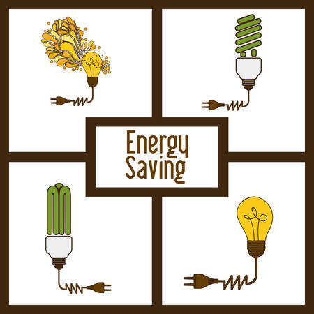 Energy Saving digital design, vector illustration eps 10のイラスト素材