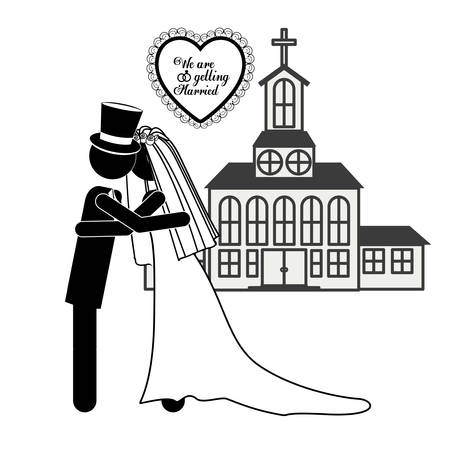Married digital design, vector illustration eps 10のイラスト素材