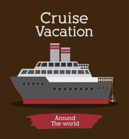 Holidays and Vacations digital designのイラスト素材