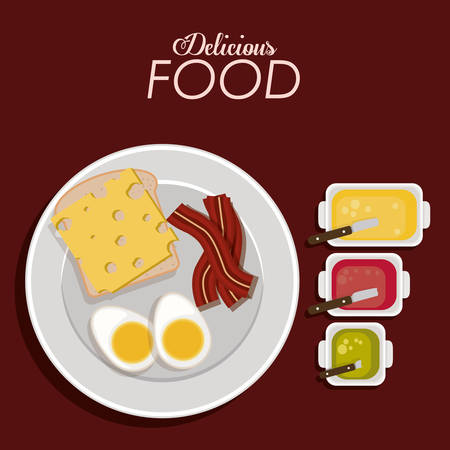 Food digital designのイラスト素材