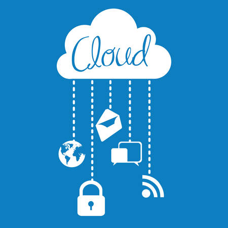 Applications Cloud digital design, vector illustration eps 10のイラスト素材
