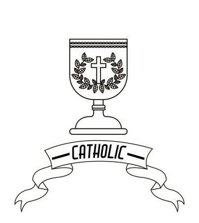 Catholic digital design, vector illustration eps 10のイラスト素材