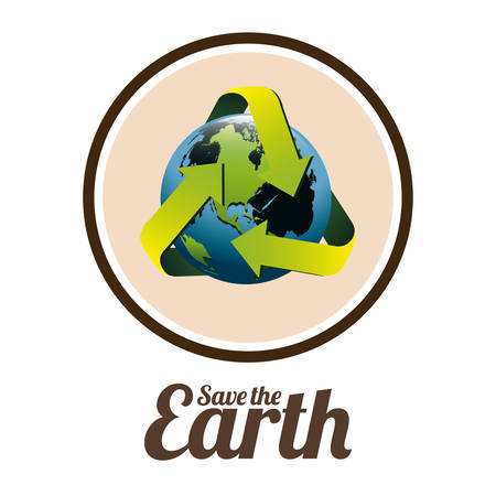 Save the Earth digital design, vector illustration eps 10のイラスト素材