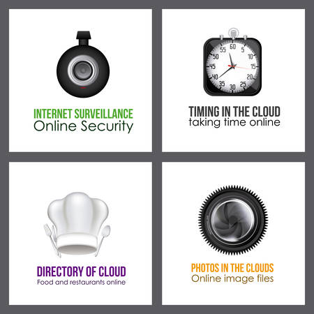 Applications Cloud digital design, vector illustration eps 10のイラスト素材