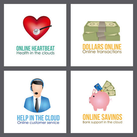 Applications Cloud digital design, vector illustration eps 10のイラスト素材