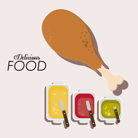 Food digital design, vector illustration eps 10のイラスト素材