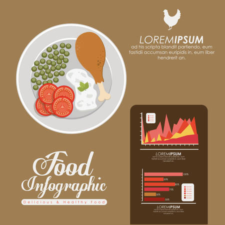 Food digital design, vector illustration eps 10のイラスト素材