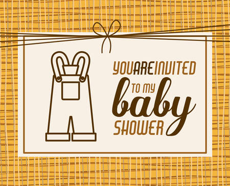 Baby Shower design, vector illustration のイラスト素材