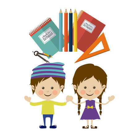 Back to school design, vector illustration eps 10のイラスト素材