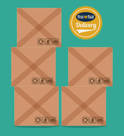 Delivery digital design, vector illustration のイラスト素材