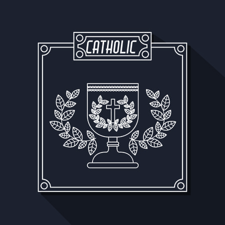 Catholic digital design, vector illustration eps 10のイラスト素材