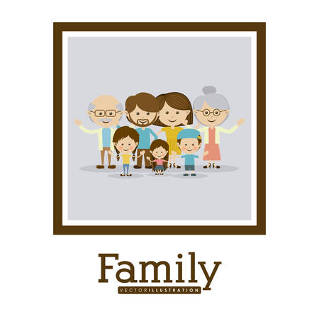 Family design, vector illustration のイラスト素材