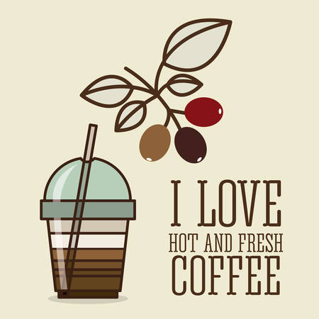 Coffee digital design, vector illustration eps 10のイラスト素材