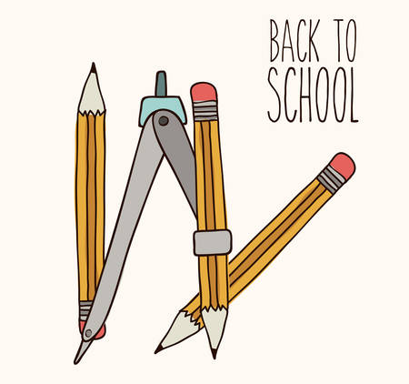Back to School digital design, vector illustration eps 10のイラスト素材