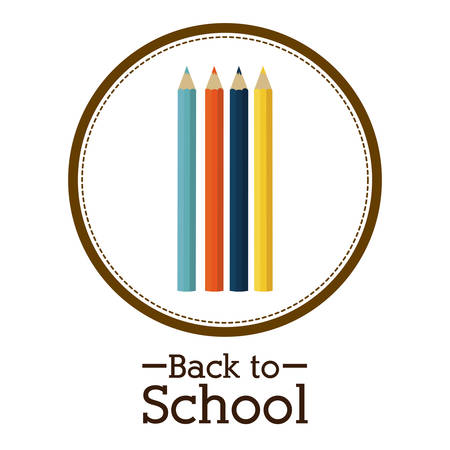 Back to school digital design, vector illustration eps 10のイラスト素材