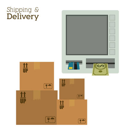Delivery digital design, vector illustration eps 10のイラスト素材