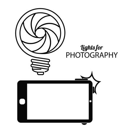 Photography digital design, vector illustration eps 10のイラスト素材