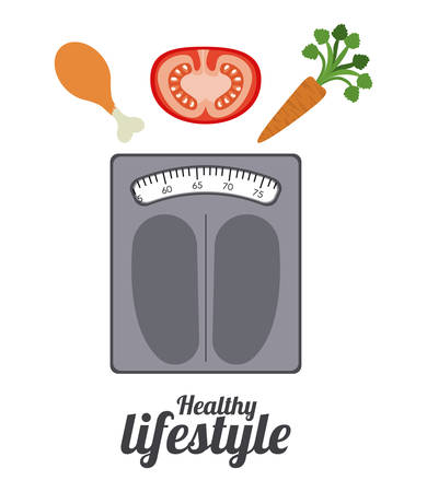 Healthy Lifestyle digital designのイラスト素材