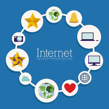 Internet digital designのイラスト素材