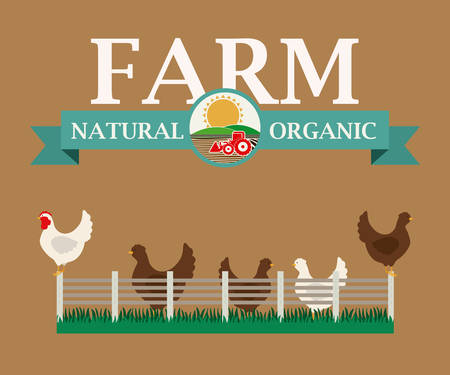 Farm Food digital designのイラスト素材