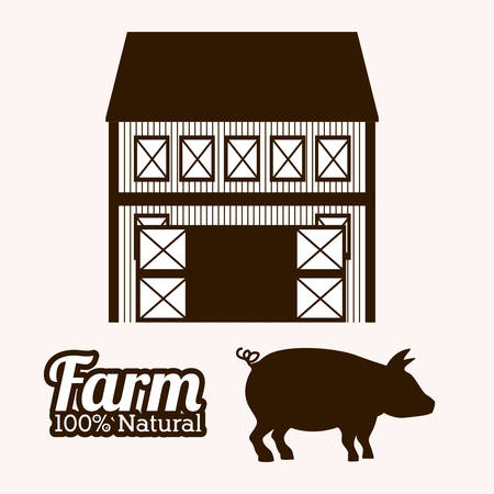 Farm Food digital designのイラスト素材