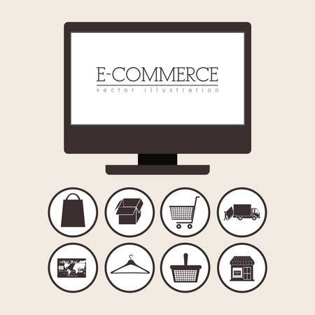 E-commerce digital designのイラスト素材