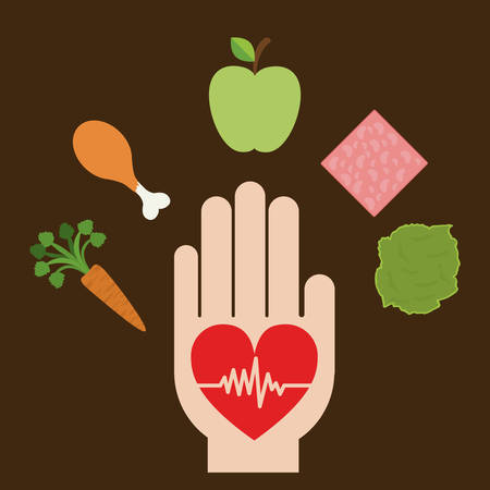 Healthy Lifestyle digital designのイラスト素材