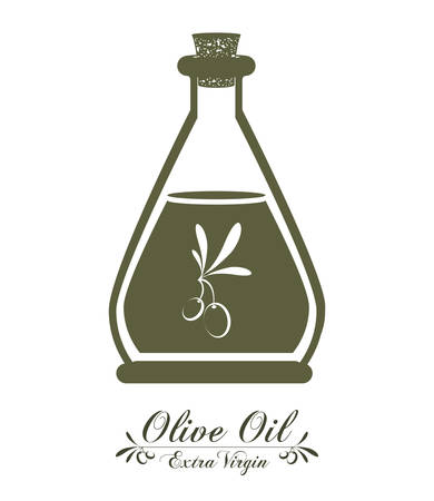 Olive Oil digital design, vector illustrationのイラスト素材