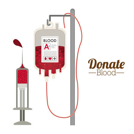 Blood donation digital design, vector illustrationのイラスト素材