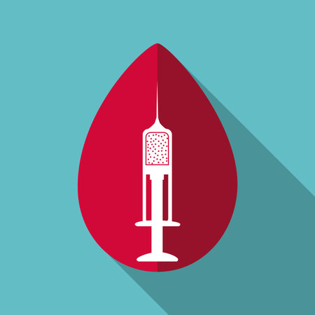 Blood donation digital design, vector illustration  のイラスト素材