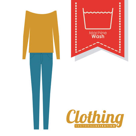 Clothing  digital design, vector illustration  のイラスト素材