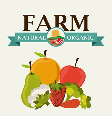 Farm Food digital designのイラスト素材