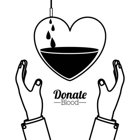 Blood donation digital designのイラスト素材