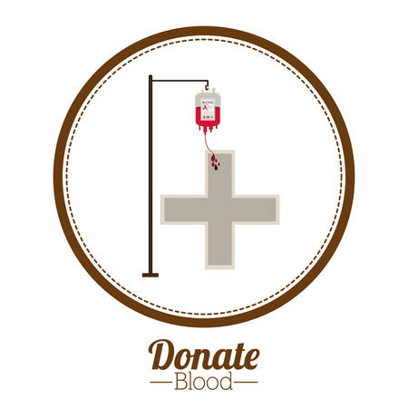 Blood donation digital design, vector illustration  のイラスト素材
