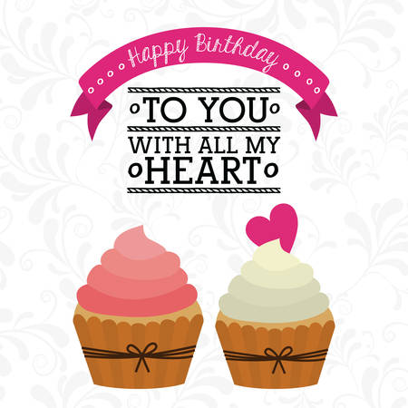 Happy Birthday digital design, vector illustration eps 10のイラスト素材