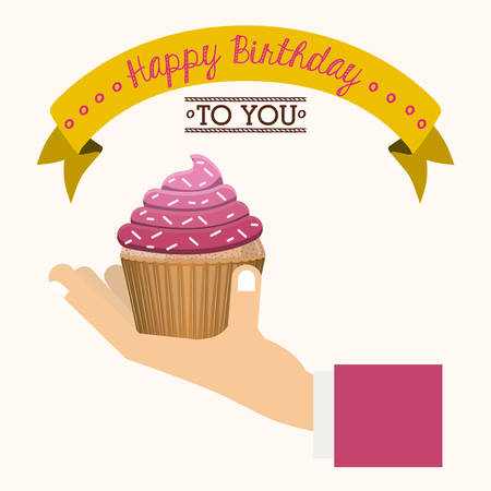 Cupcake digital design, vector illustration eps 10のイラスト素材