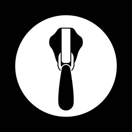 Zipper digital design, vector illustration eps 10のイラスト素材