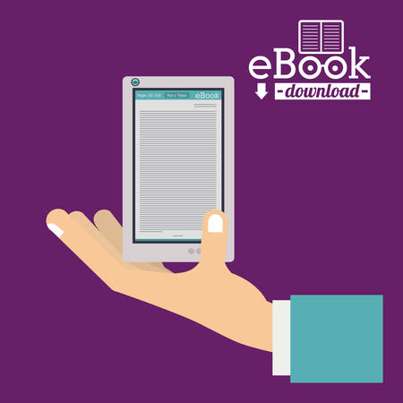 Ebook digital design, vector illustration eps 10のイラスト素材