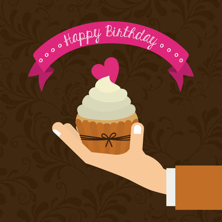 Happy Birthday digital design, vector illustration eps 10のイラスト素材