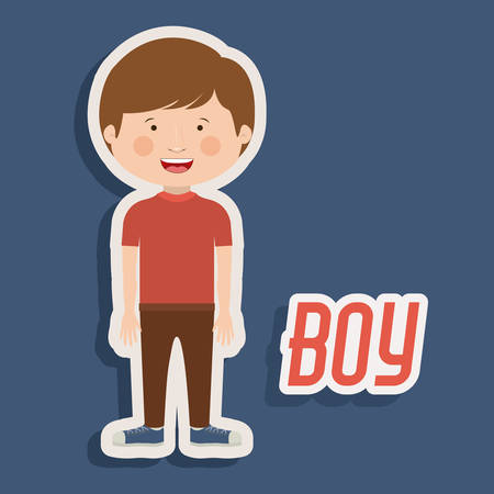 Boy design, vector illustration eps 10のイラスト素材