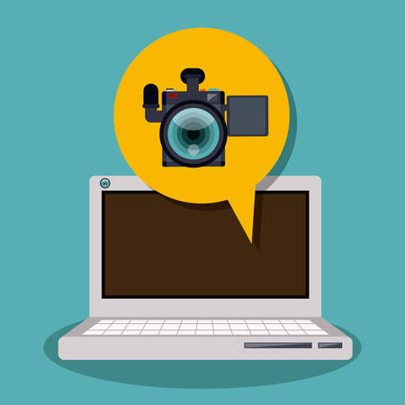 Camera digital design, vector illustration eps 10のイラスト素材